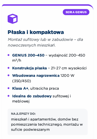 Seria GENIUS/LOGIC/LBS